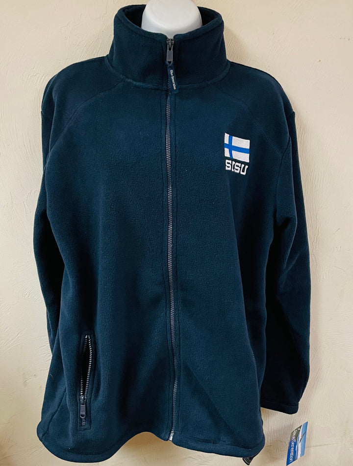 Fleece Jacket - Sisu with Finland flag