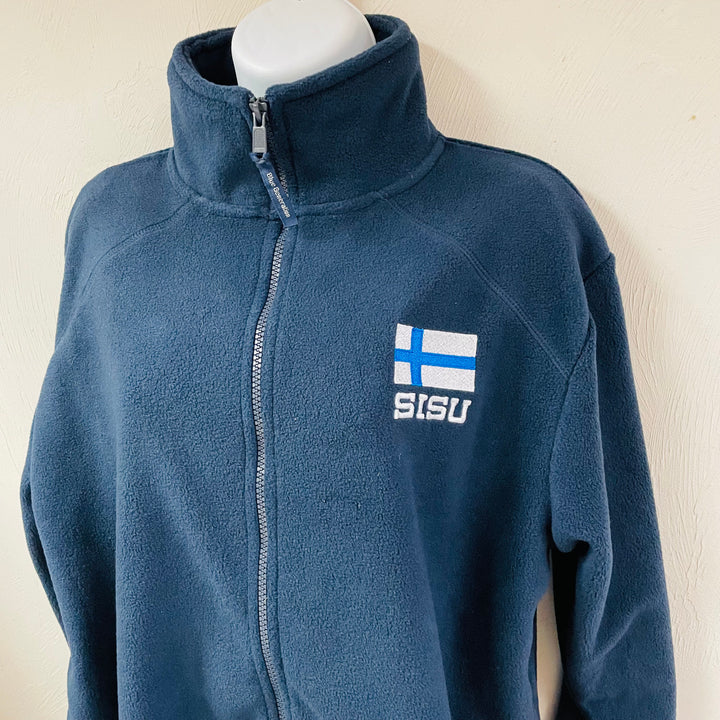 Fleece Jacket - Sisu with Finland flag