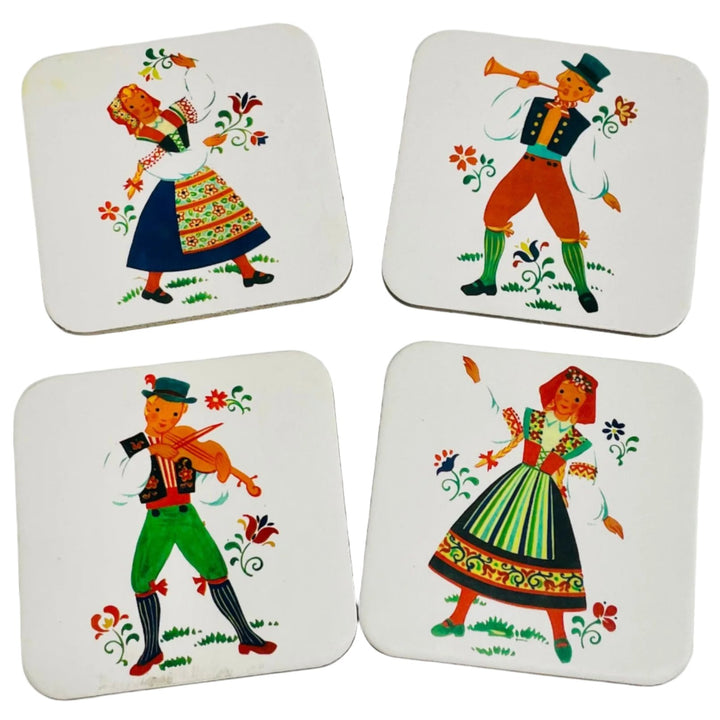 SALE  Folk Dancer Coasters