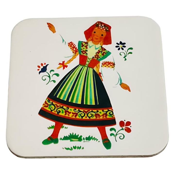 SALE  Folk Dancer Coasters