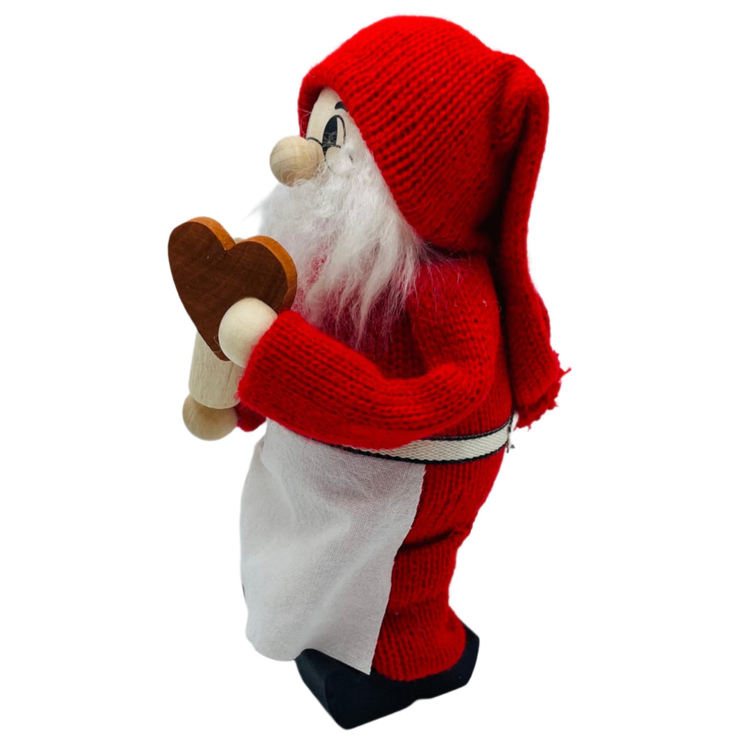 Swedish Tomte Lady with rolling pin & cookie