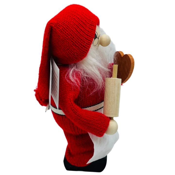 Swedish Tomte Lady with rolling pin & cookie