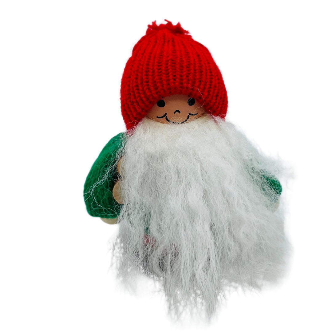 Swedish tomte carrying firewood