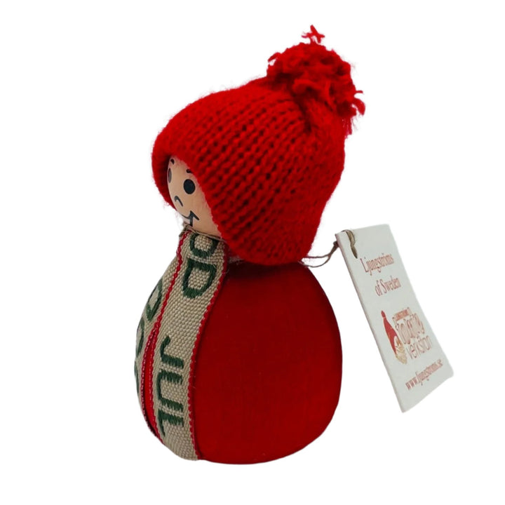 Swedish tomte with God Jul scarf