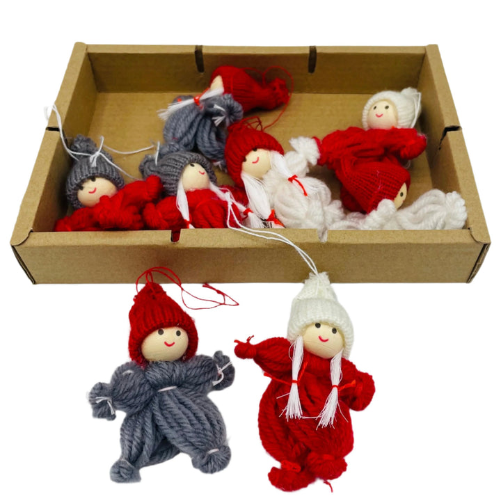 Yarn Gnome ornament set of 8