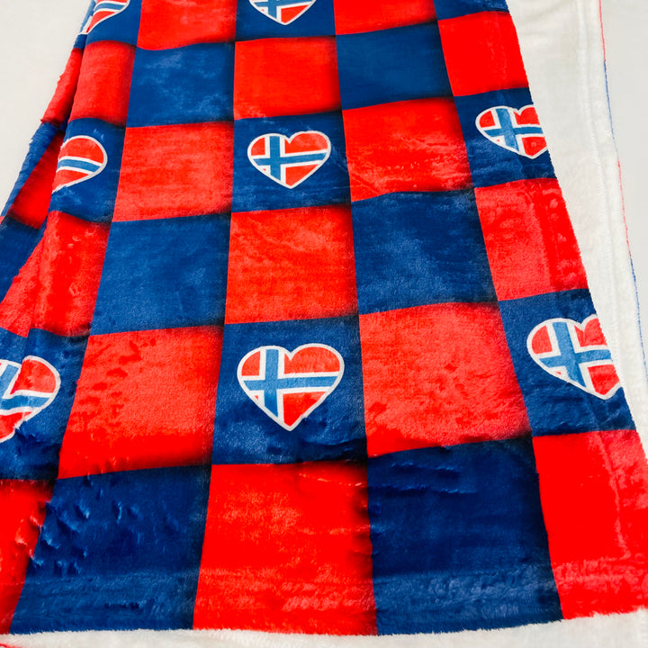 Fleece Baby Blanket - Norway Hearts