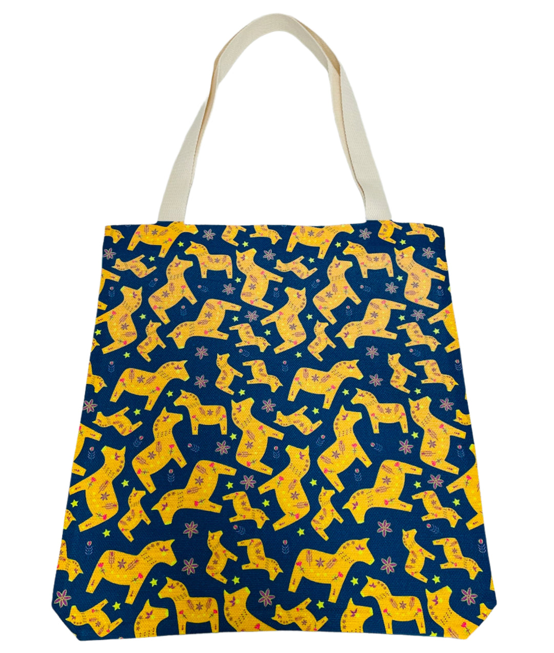 Linen look Tote bag Dala Horse