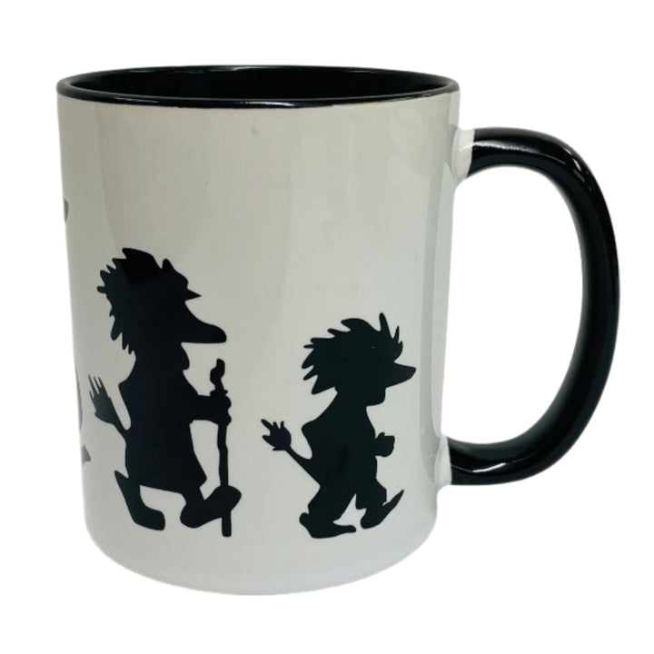 Trolls coffee mug with black handle