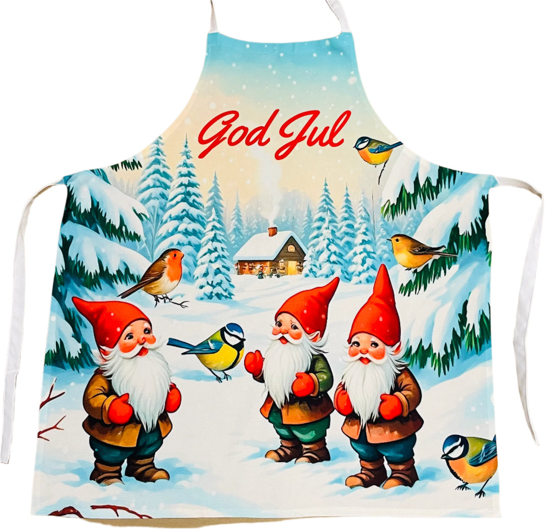 Apron - God Jul Gnomes