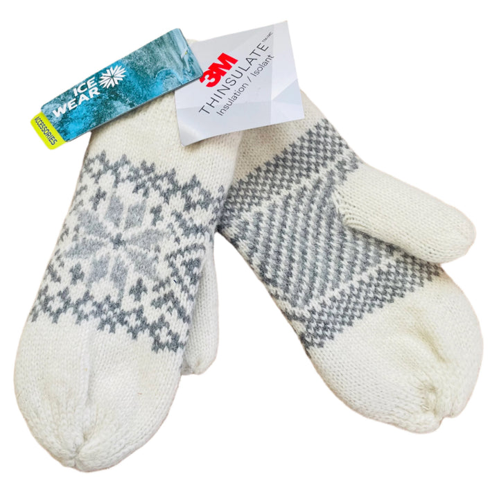 Wool Snowflake Mittens from  Icewear