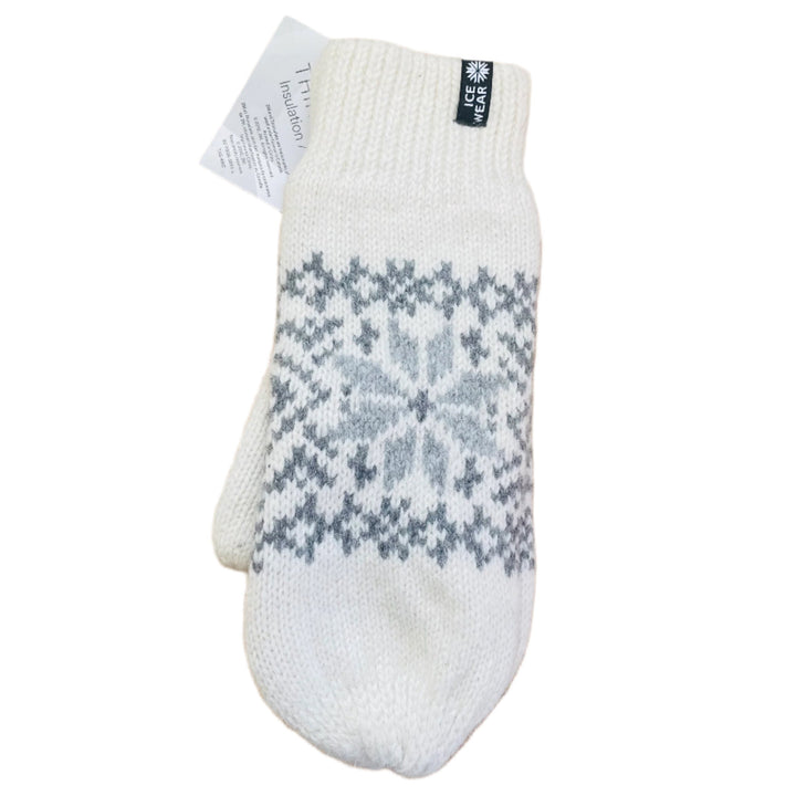Wool Snowflake Mittens from  Icewear