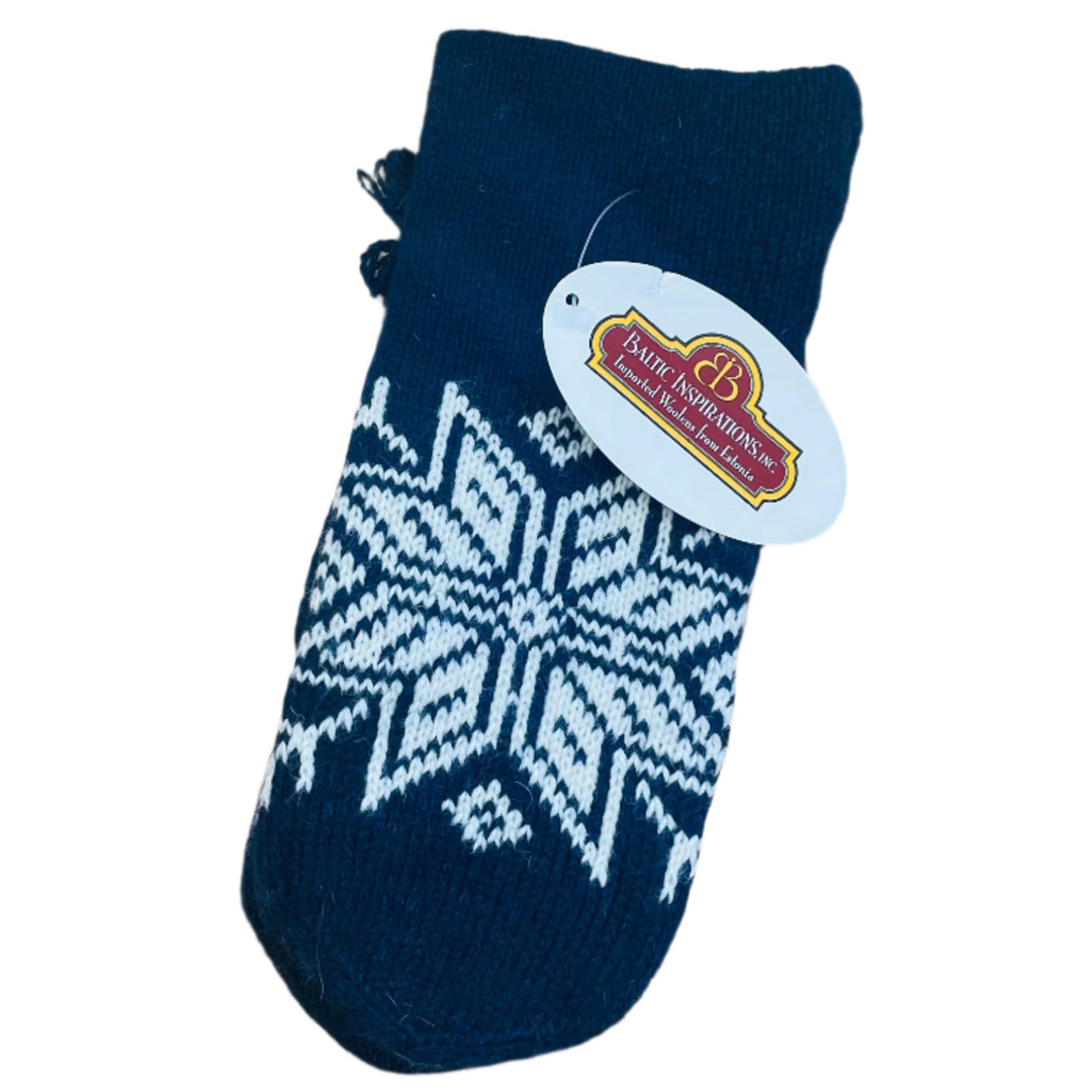 Wool Snowflake Mittens from Estonia