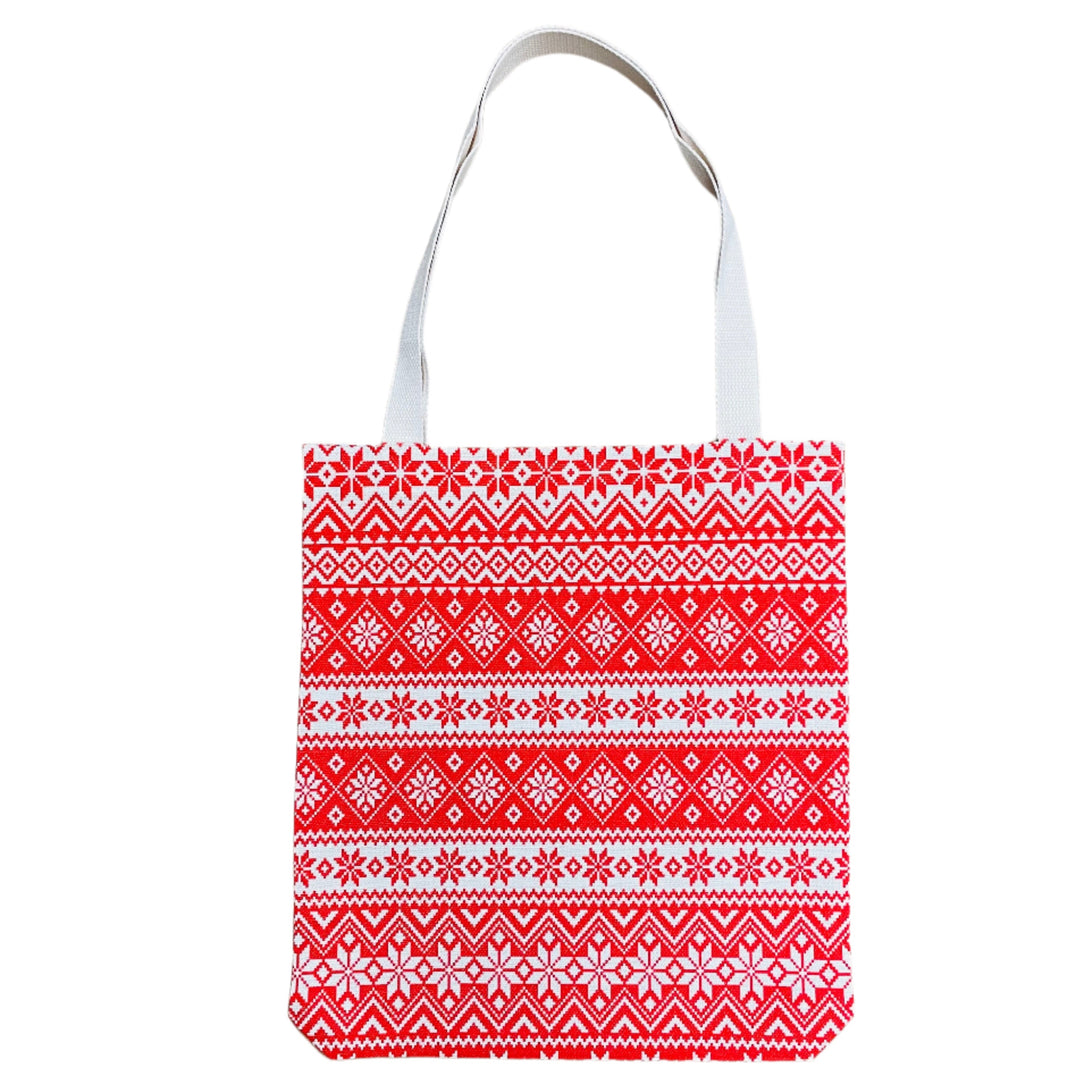 Linen look Tote bag Nordic Selbu Stars