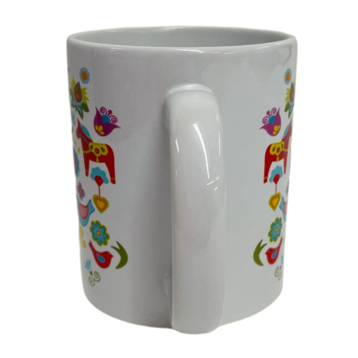 Dala Horse with Bird House coffee mug