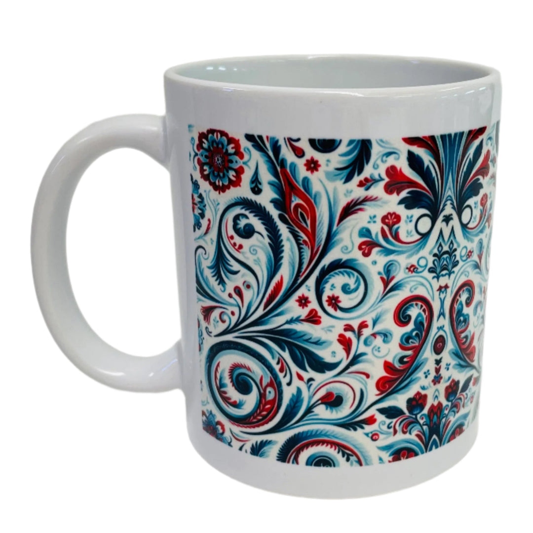Rosemaling Coffee Mug