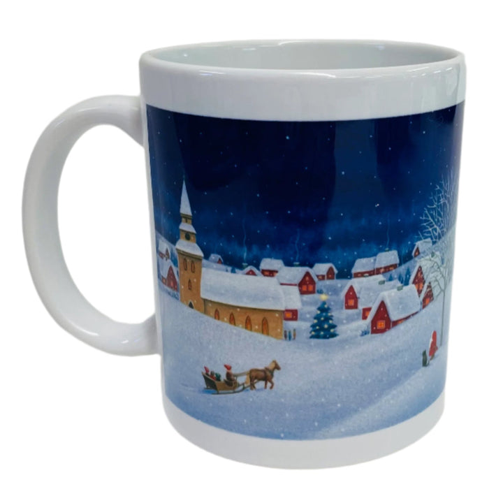 Eva Melhuish Sleigh Ride to the Village Coffee Mug