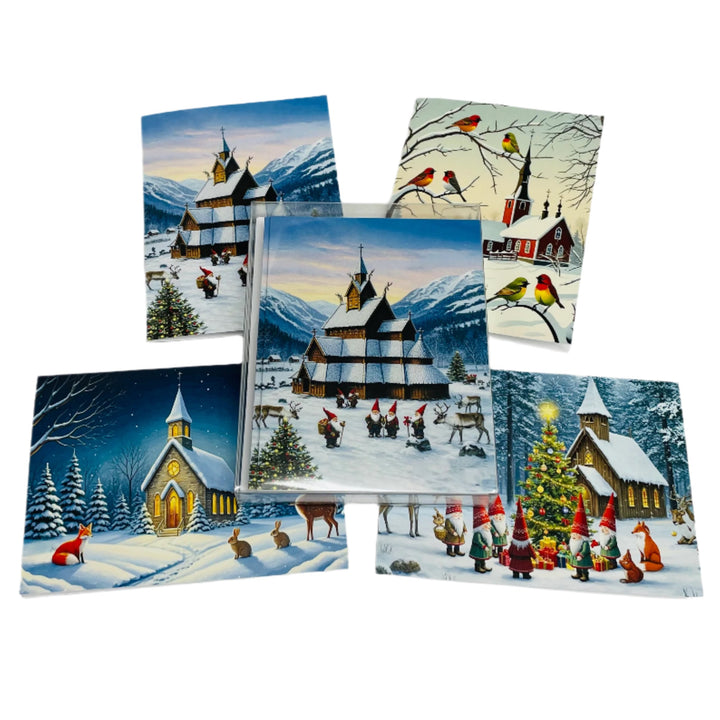 Boxed Note cards, Christmas Church assortment