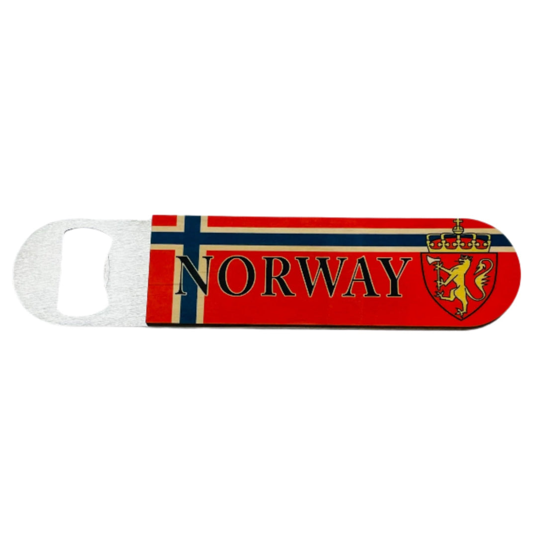 Bottle Opener - Stainless Steel with Wooden Handle Norway Crest
