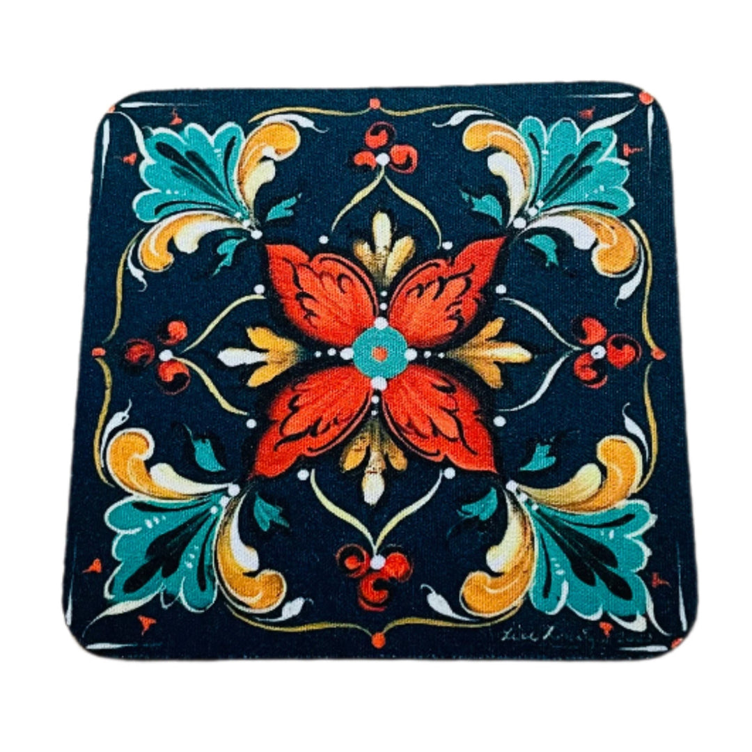 Lise Lorentzen Rosemaling Coasters Box of 6