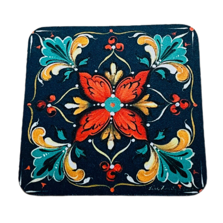 Lise Lorentzen Rosemaling Coasters Box of 6