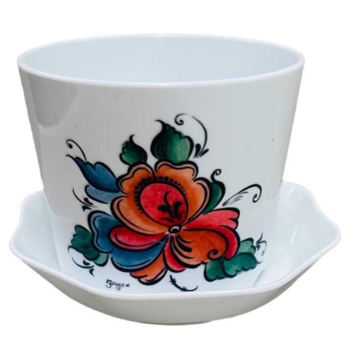Flower pot - Rosemaling flower