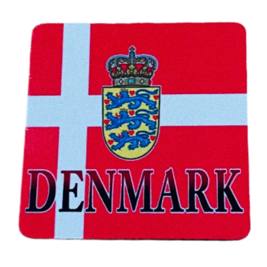 Denmark Flag & Crest Coasters Box of 6
