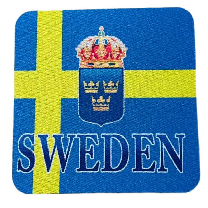 Sweden Flag & Crest Coasters Box of 6