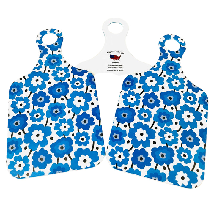 Cutting Board Blue Flowers