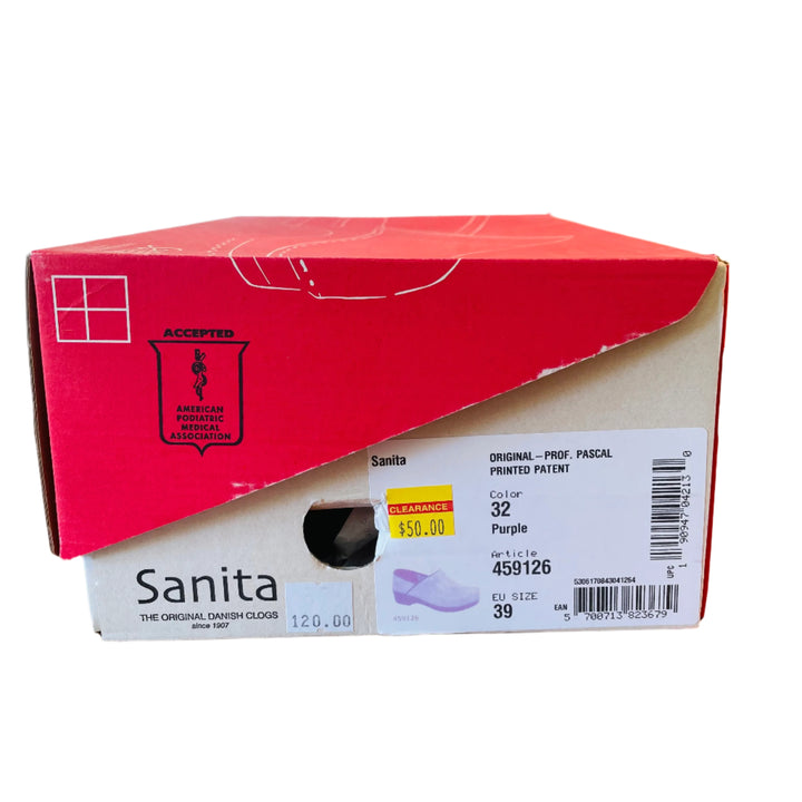 Sanita Pascal Purple Clogs Size 39
