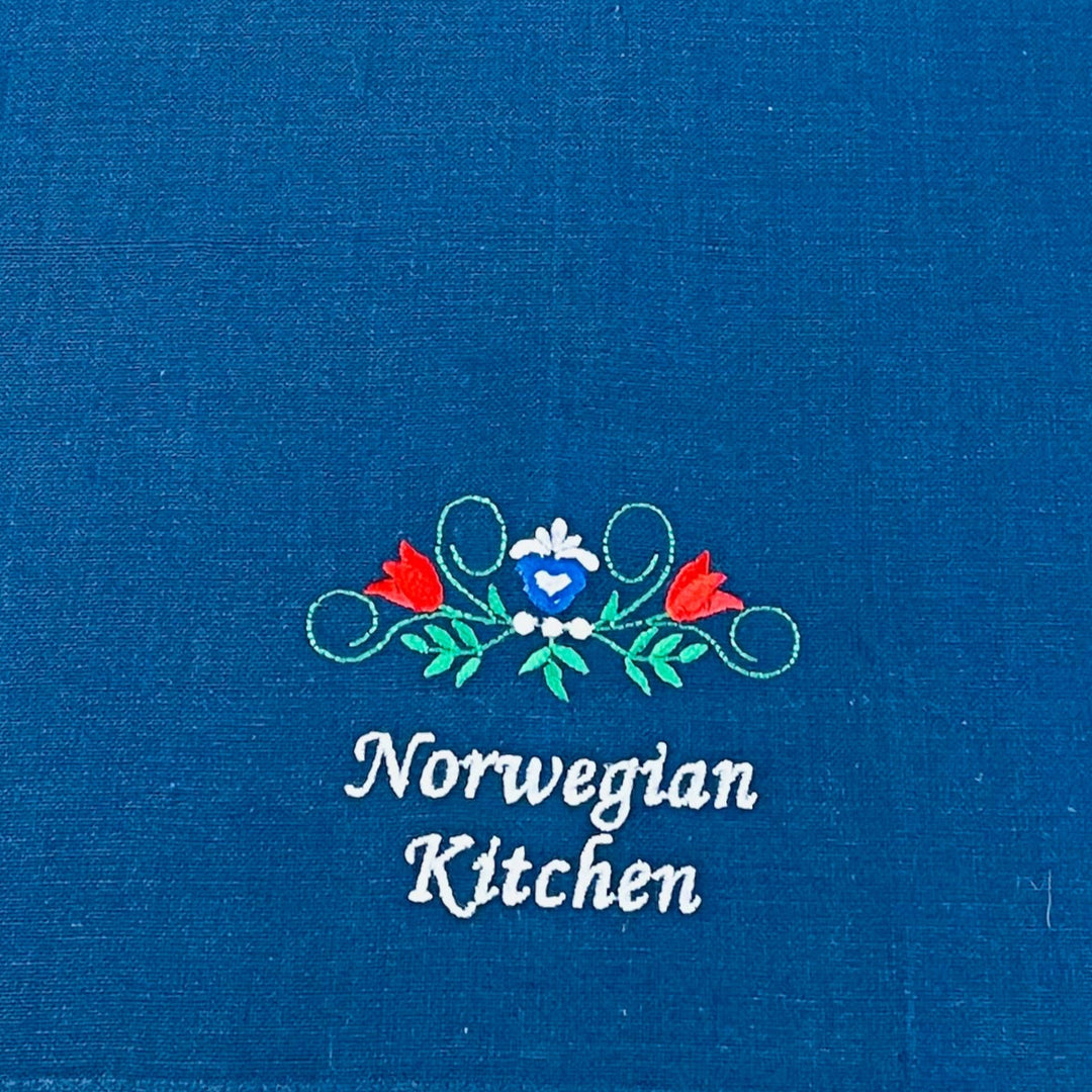 Dish Towel - Norwegian Kitchen on Blue