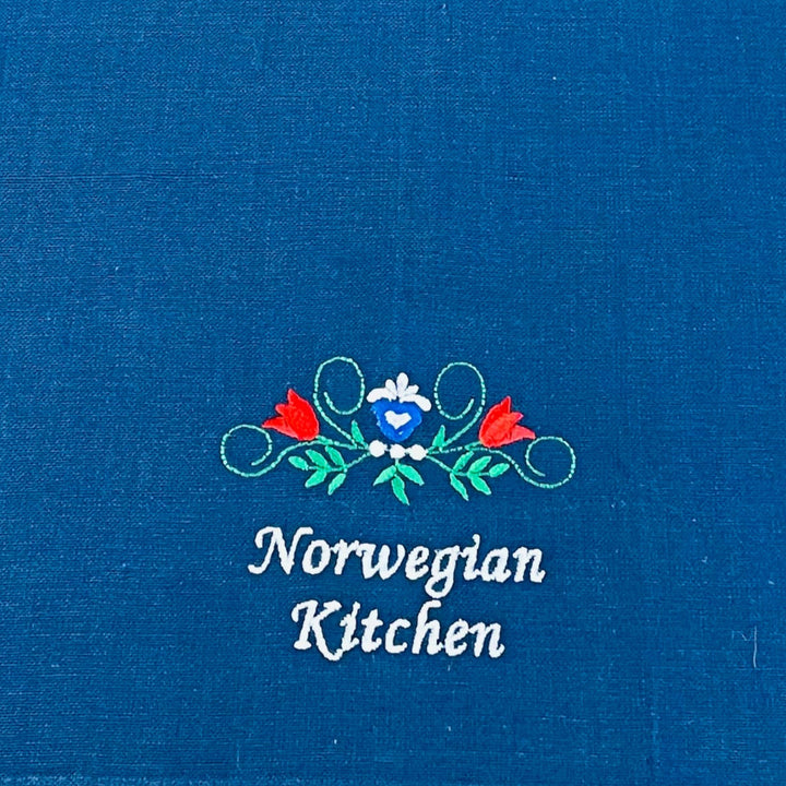 Dish Towel - Norwegian Kitchen on Blue