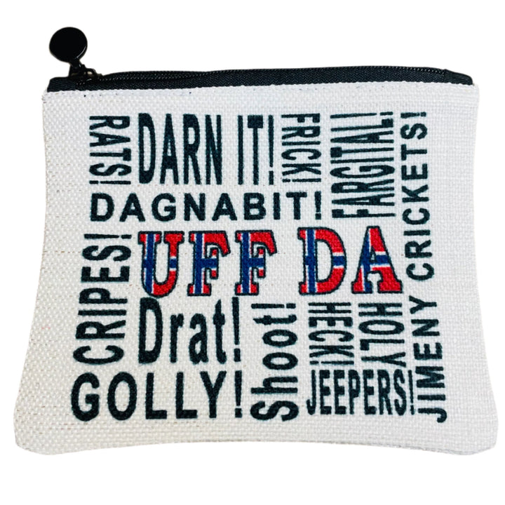 Zippered Pouch Coin Purse - Uff Da
