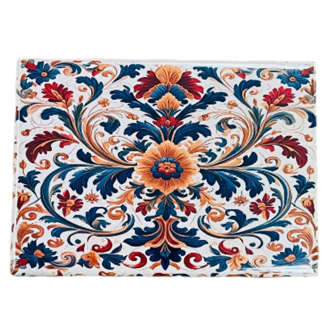 Rectangle Magnet, Rosemaling