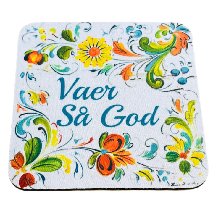 Lise Lorentzen Rosemaling Coasters Box of 6