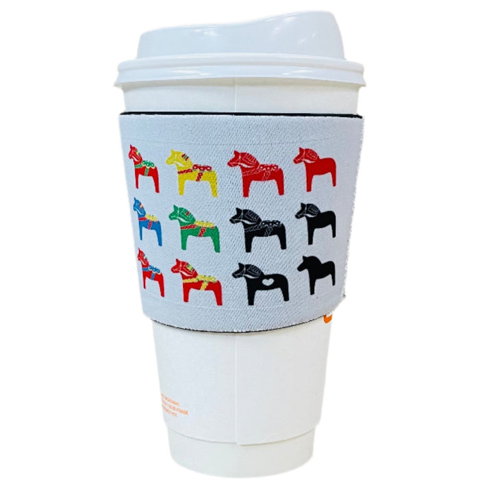Cup Sleeve - Dala horses
