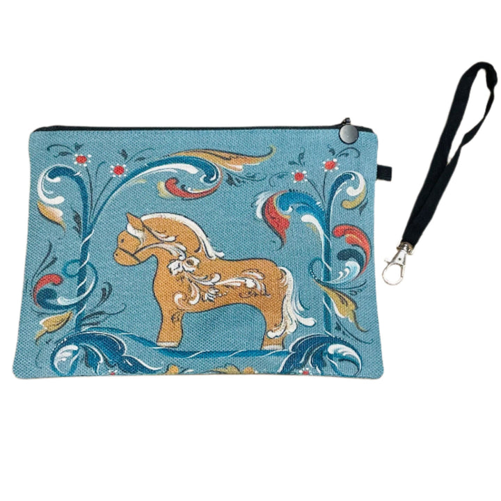 Zippered Cosmetic Bag - Lise Lorentzen Rosemaling