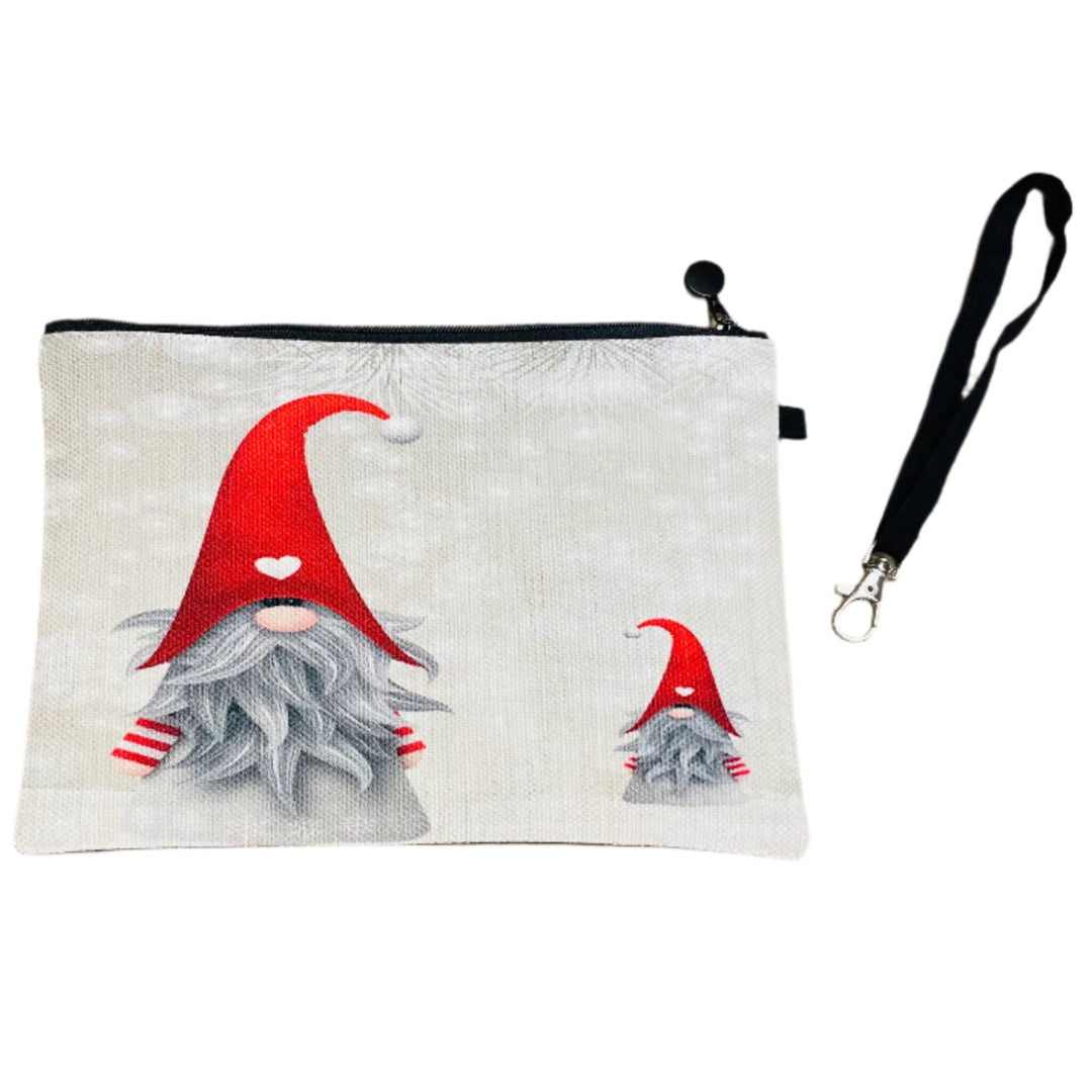 Zippered Cosmetic Bag - Gnomes