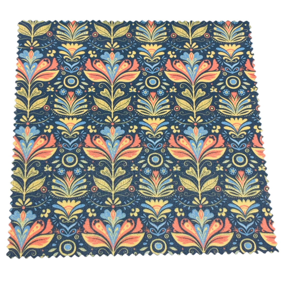 Eye Glass Cleaning Cloth - Folk Art Flowers