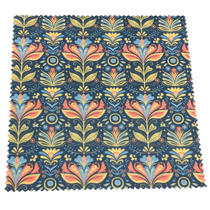 Eye Glass Cleaning Cloth - Folk Art Flowers