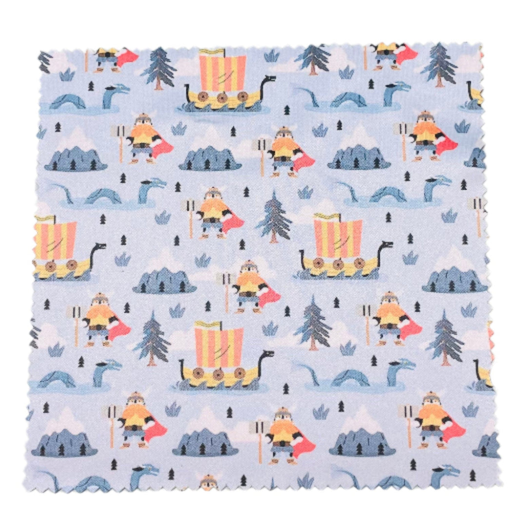 Eye Glass Cleaning Cloth - Viking, Ships & Serpents