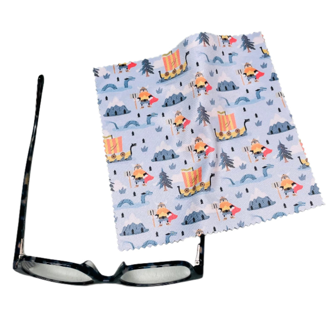 Eye Glass Cleaning Cloth - Viking, Ships & Serpents