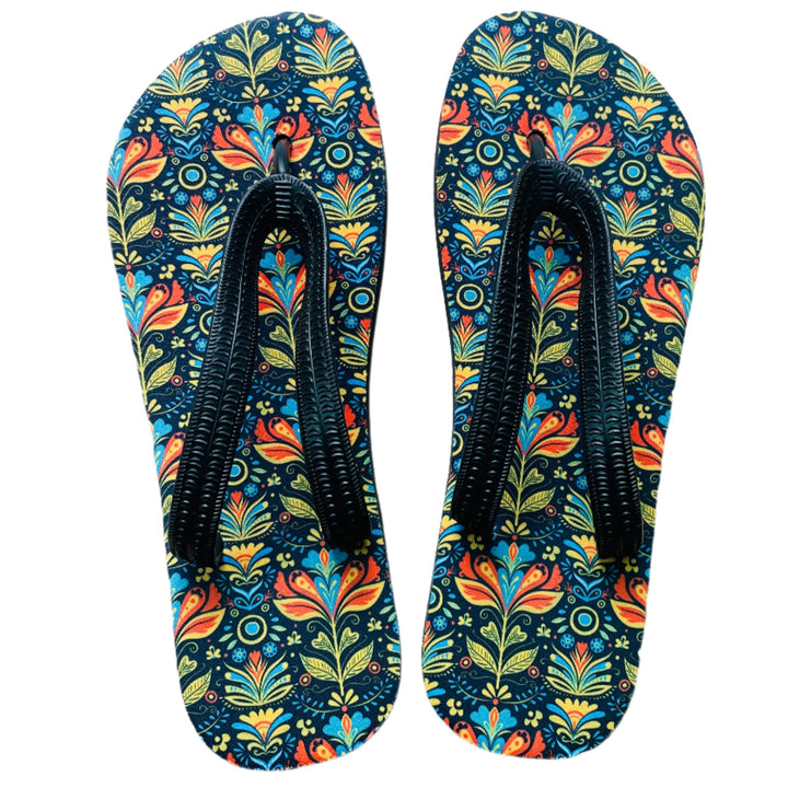 Flip Flop Sandals - Folk Art