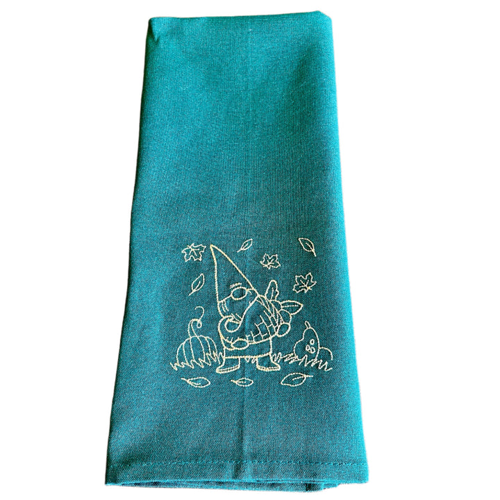 Dish Towel - Gnome with Cornucopia