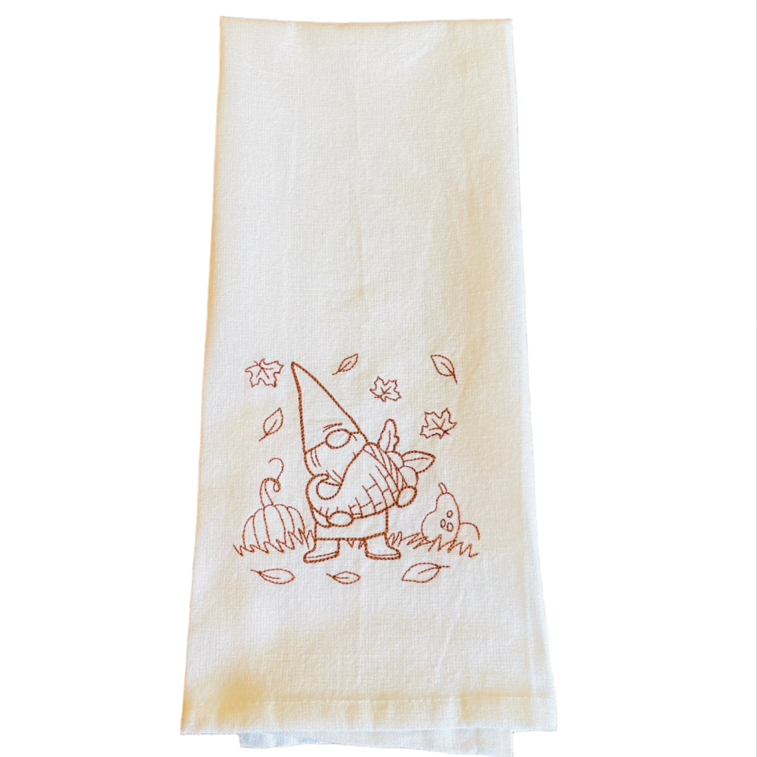 Dish Towel - Gnome with Cornucopia