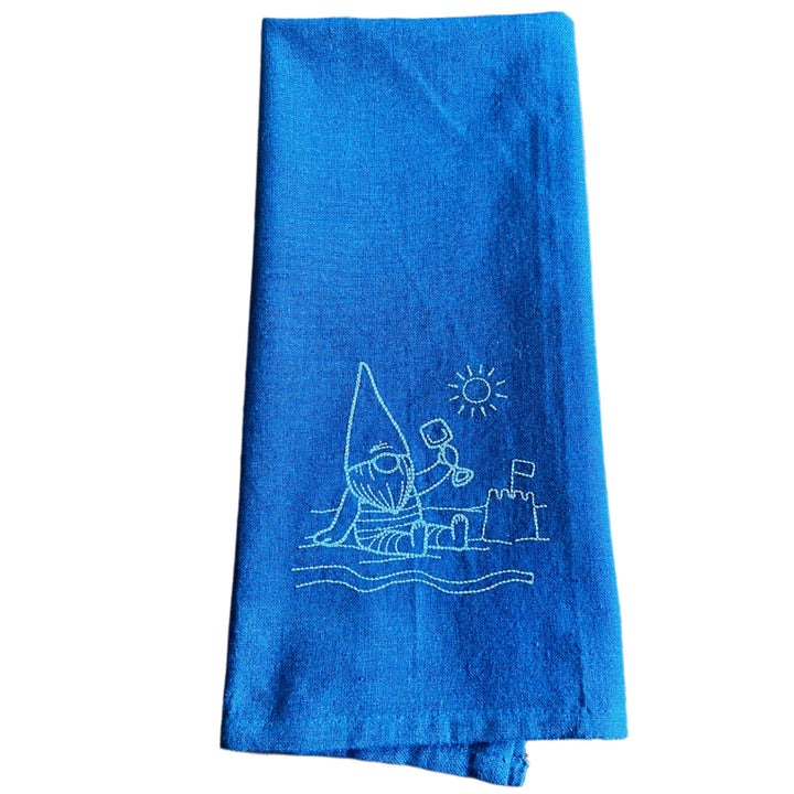 Dish Towel - Gnome on the Beach