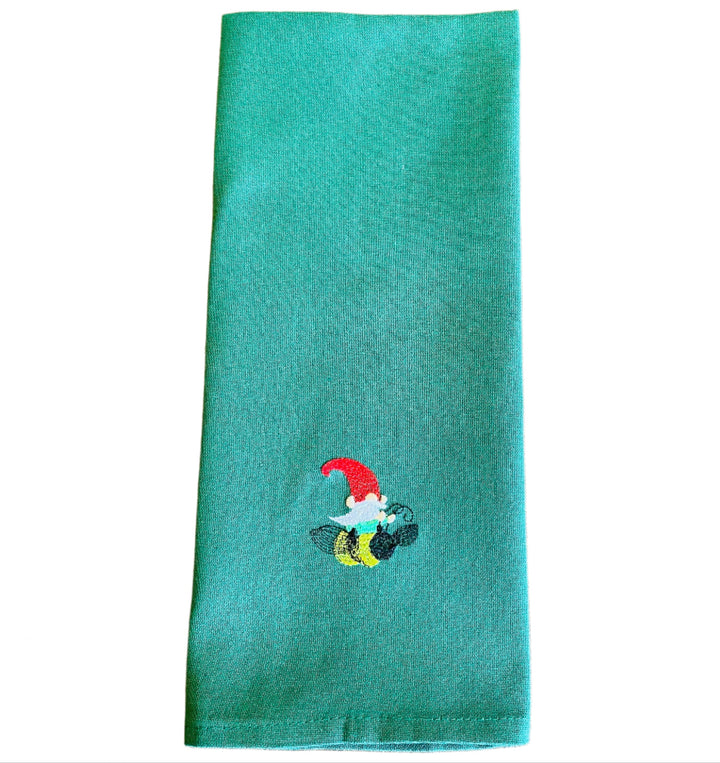 Dish Towel - Gnome on Bumble Bee