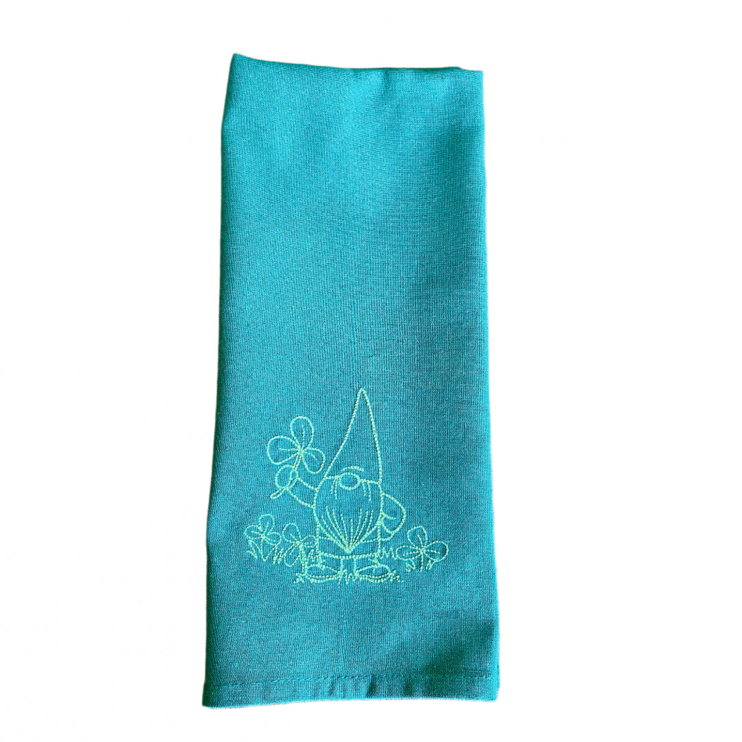 Dish Towel - Gnome with Shamrocks