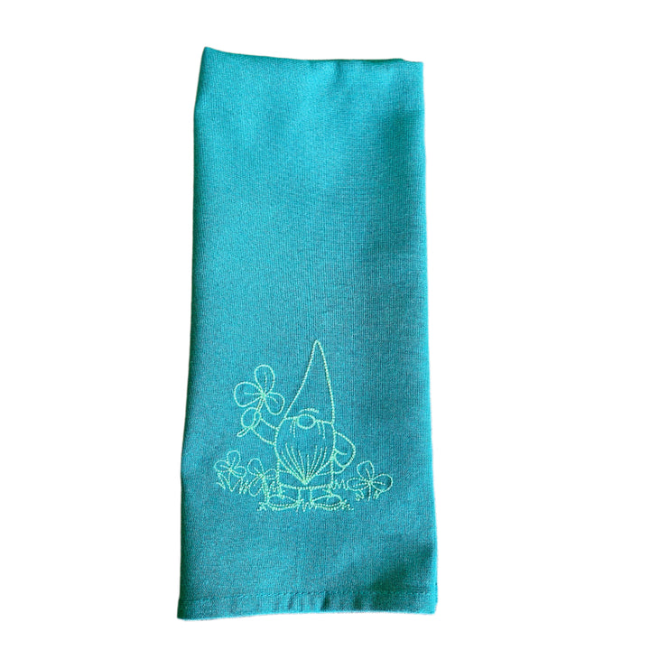Dish Towel - Gnome with Shamrocks