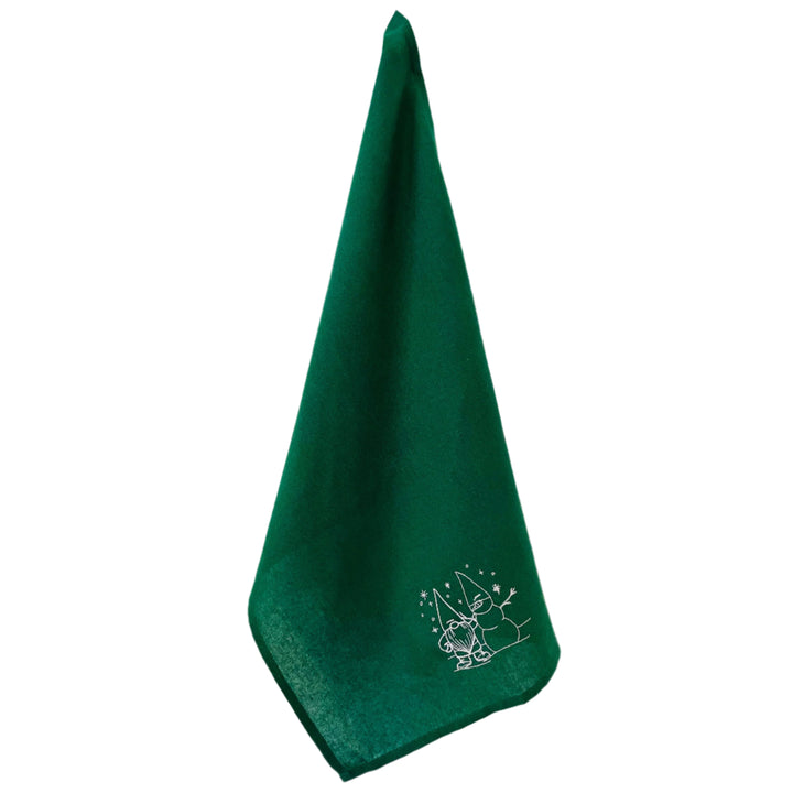 Dish Towel - Gnome with Snowman