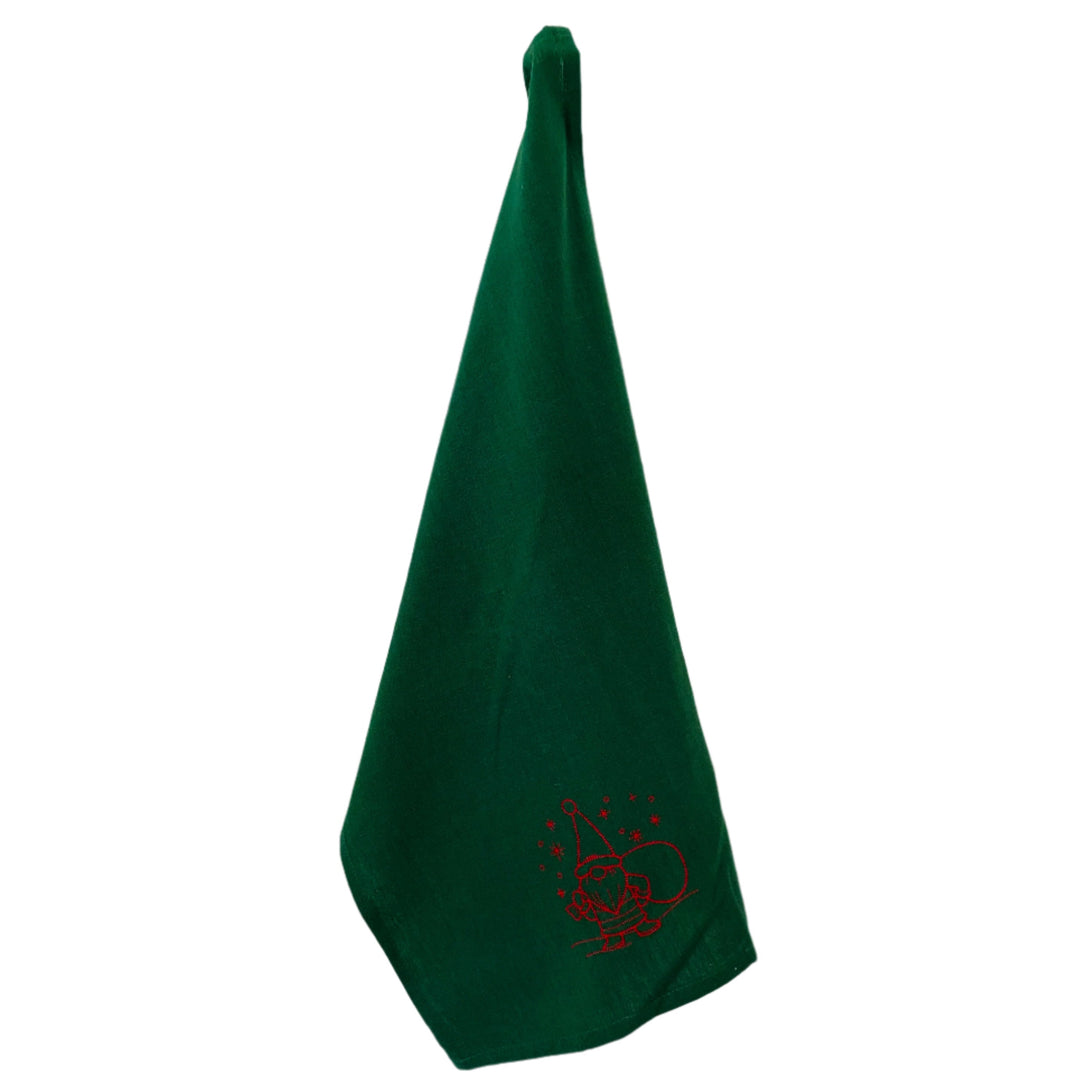 Dish Towel - Gnome Santa